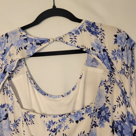 Torrid size 4x plus dress blue and white Host Pick - Picture 4 of 6